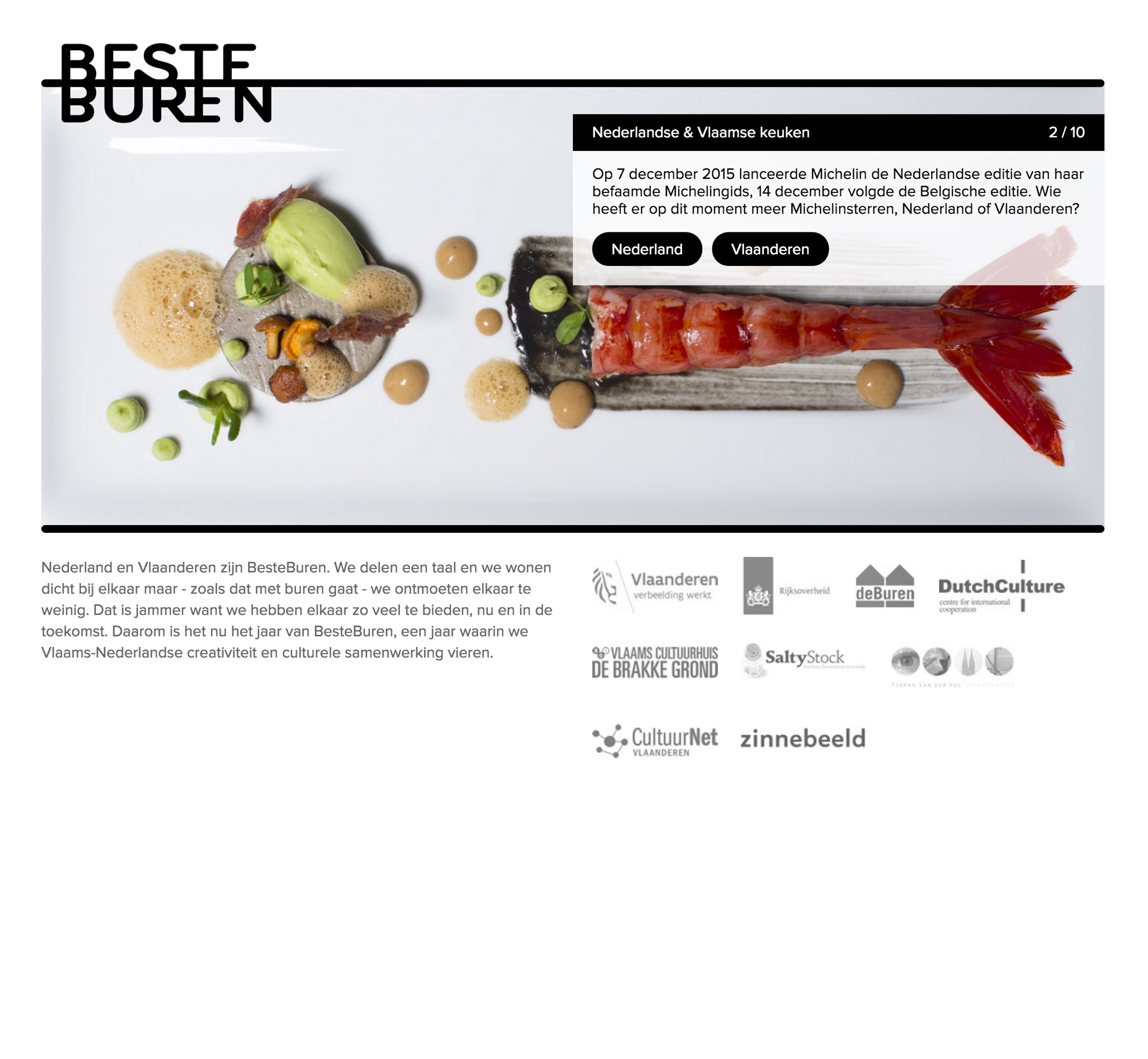 BesteBuren website, quiz page.