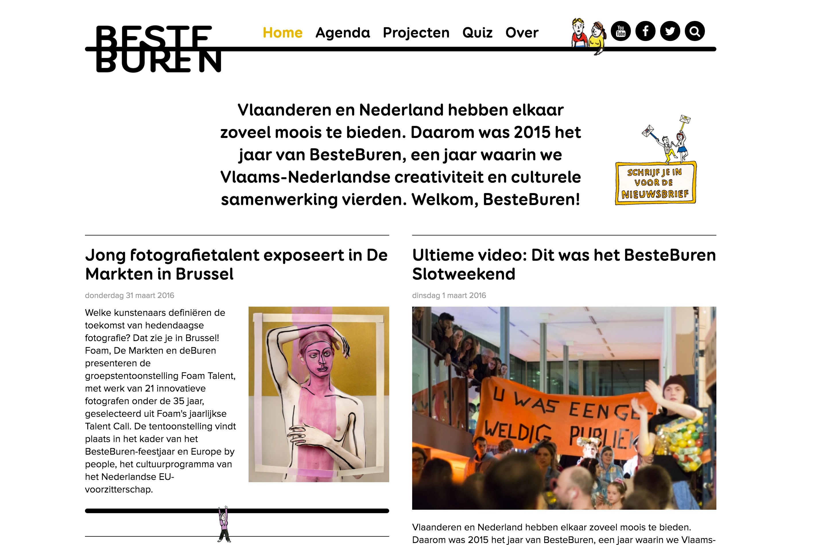 BesteBuren website, desktop version.